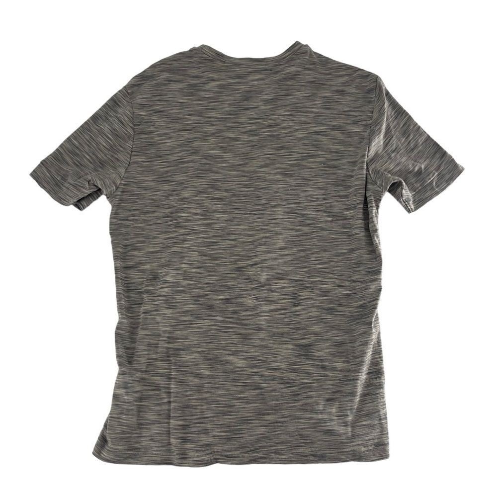 Arne Shiet Mens Medium Grey Short Sleeve Casual Space Dye Performance Soft Gym